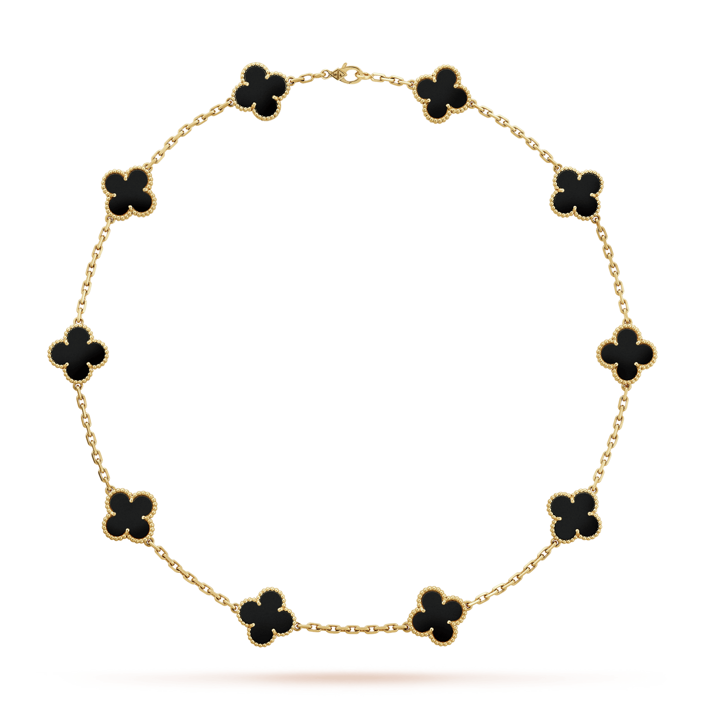 18K Alhambra Black 10 Motifs Necklace