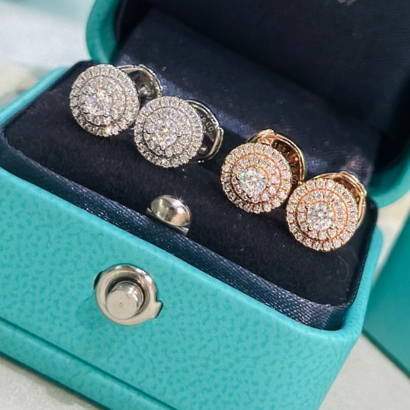 18K T Soleste Diamonds Rose Gold Earrings