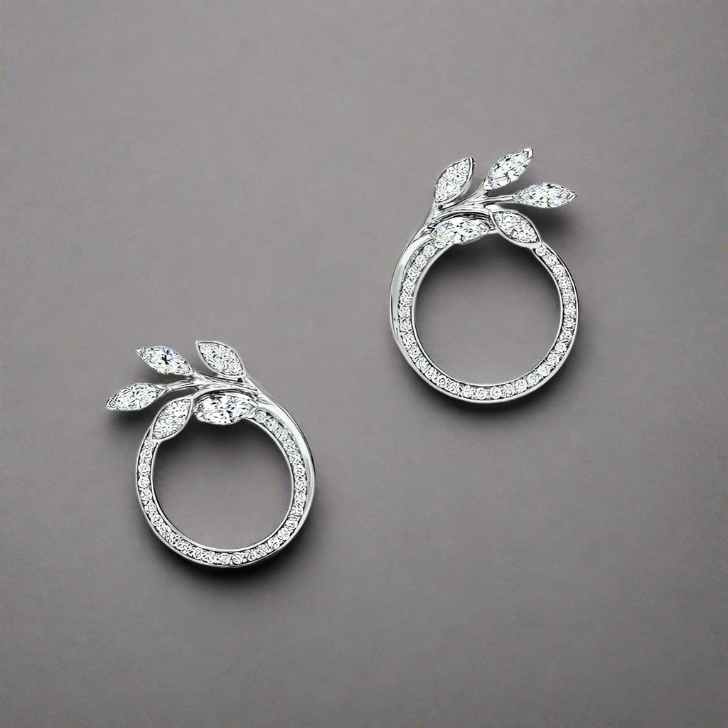 18K T Victoria Diamonds Earrings