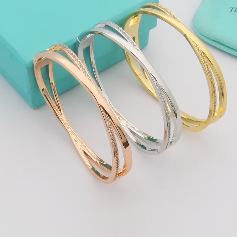 18K T Atlas x Narrow Hinged Bangle Bracelet