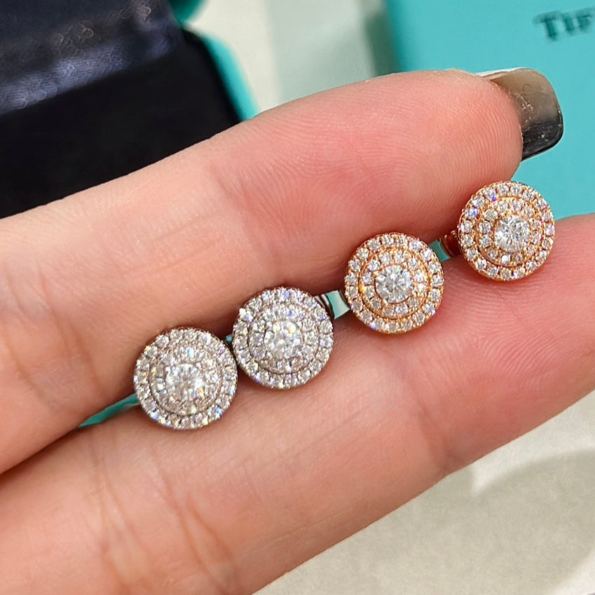 18K T Soleste Diamonds Rose Gold Earrings