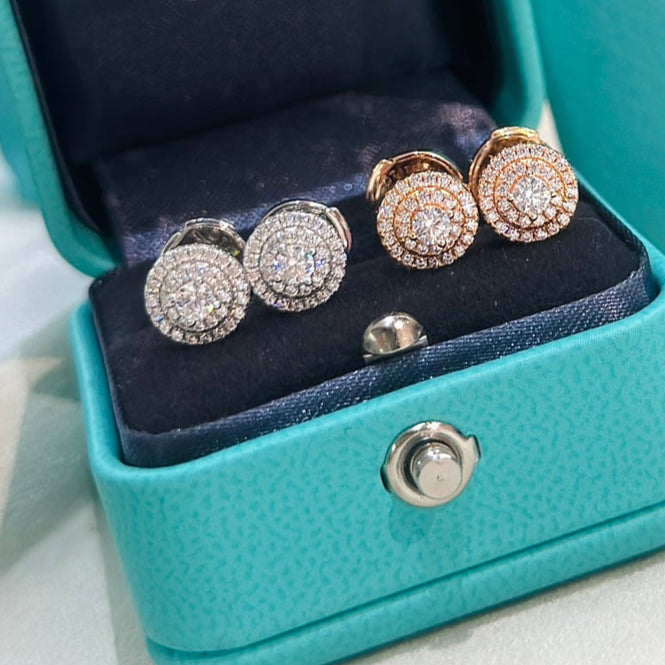 18K T Soleste Diamonds Rose Gold Earrings