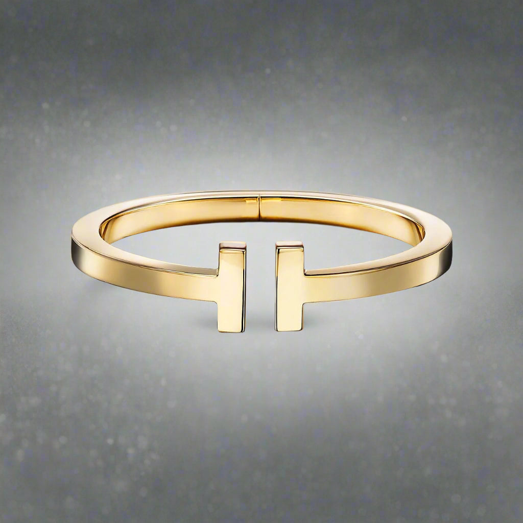 18K T Square Bracelet