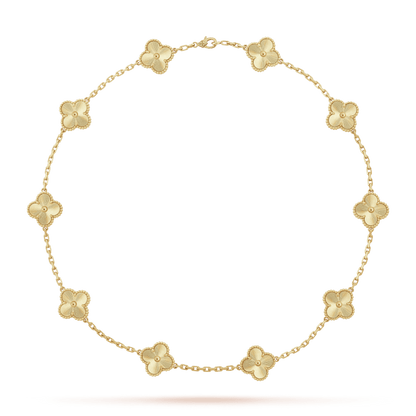 18K Vintage Alhambra 10 Motifs Necklace