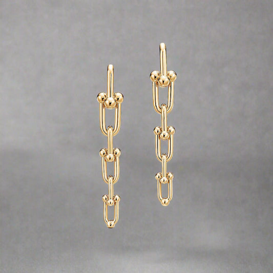 18K T HardWear Graduated Link Earrings