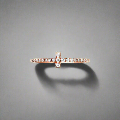 18K T Diamond Wire Ring