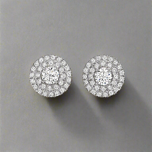 18K T Soleste Diamonds White Gold Earrings