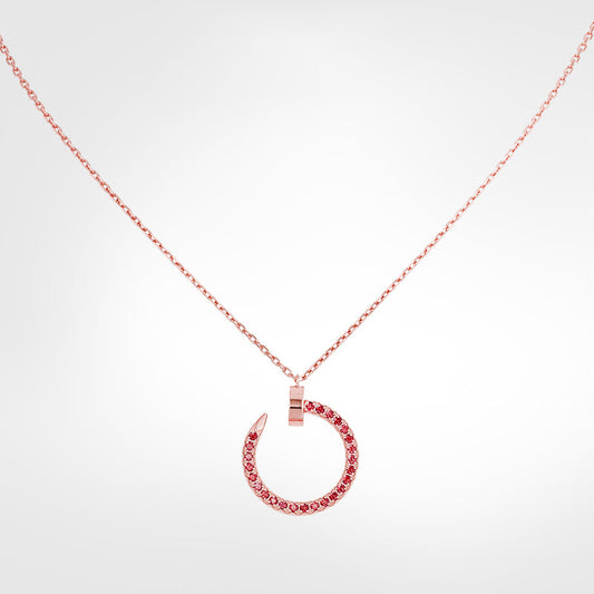 18K Juste Un Clou Pink Diamonds Necklace
