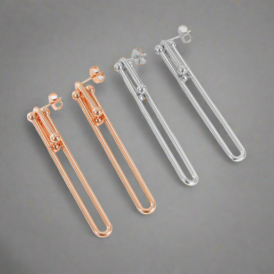 18K T HardWear Link Earrings