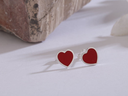18K Return to T Heart Earrings
