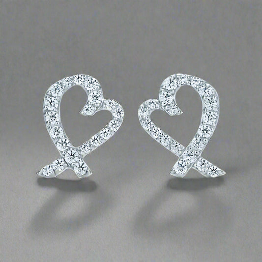 18K T Diamond Earrings